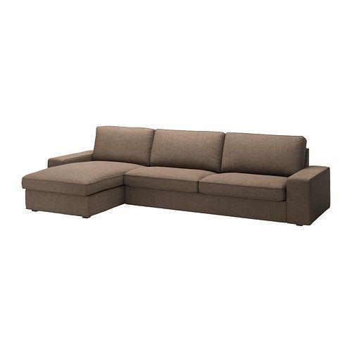 IKEA/イケア KIVIK 3人掛けソファ&amp;寝椅子, イースンダ ブラウン