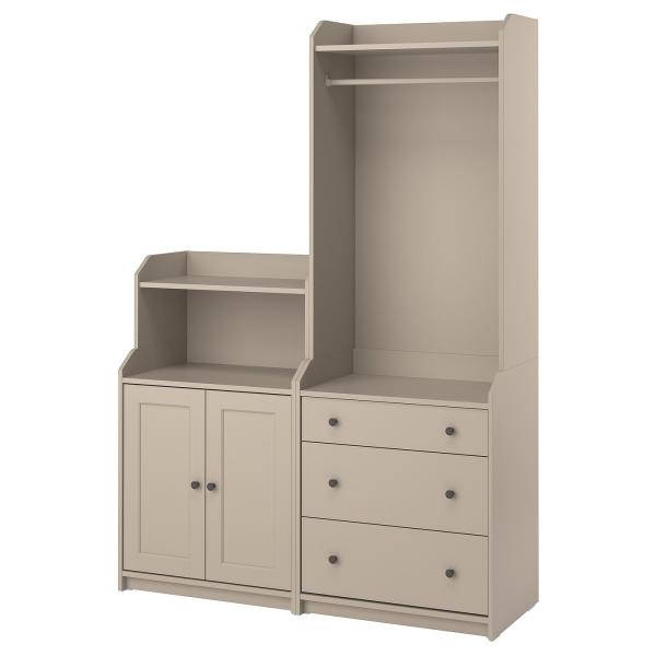 [IKEA/イケア/通販]HAUGA ハウガ 収納コンビネーション, ベージュ, 139x46x19...