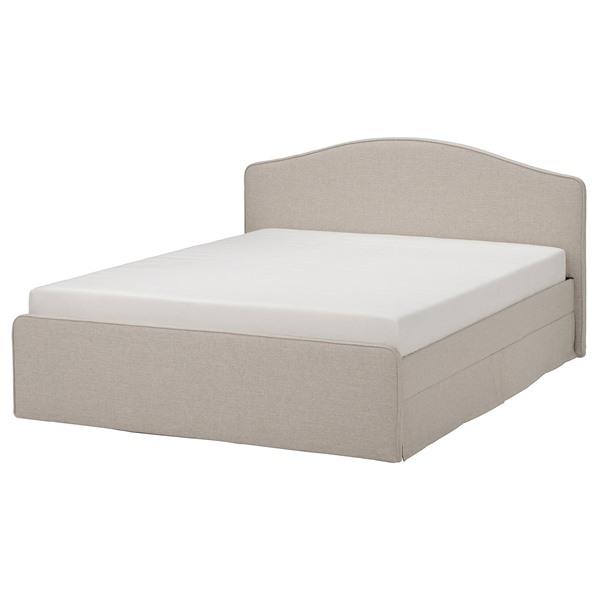 [IKEA/イケア/通販]RAMNEFJALL ラムネフィエルファブリックベッドフレーム, キランダ...