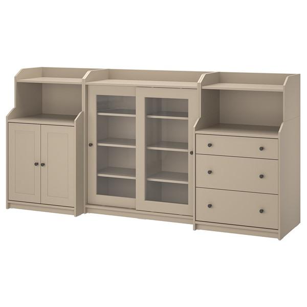 [IKEA/イケア/通販]HAUGA ハウガ収納コンビネーション, ベージュ,244x46x116 ...