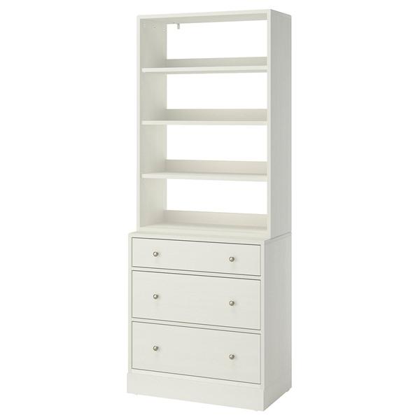 [IKEA/イケア/通販]HAVSTA ハーヴスタ収納コンビネーション, ホワイト,81x47x21...
