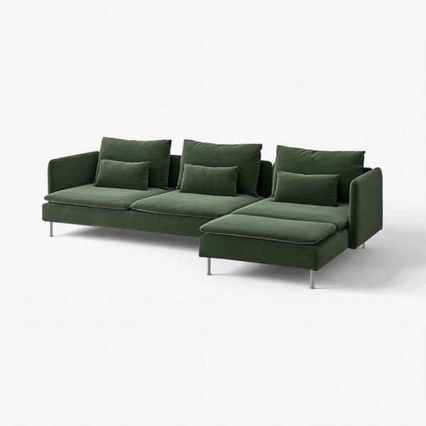 [IKEA/イケア/通販]SODERHAMN ソーデルハムン4人掛けソファ, 寝椅子付き/ヨハネスホ...