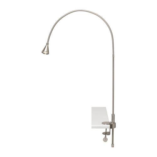 IKEA/イケア TIVED LEDウォール/クリップ式 スポットライト, ニッケルメッキ