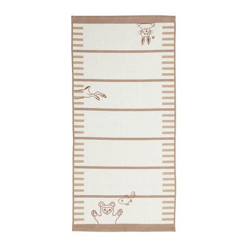 IKEA/イケア VANDRING ラグ 平織り, ベージュ