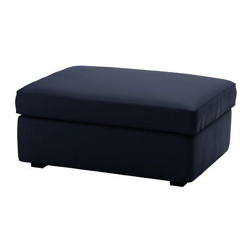 IKEA/イケア KIVIK カバー フットスツール収納付用, オッルスタ ダークブルー