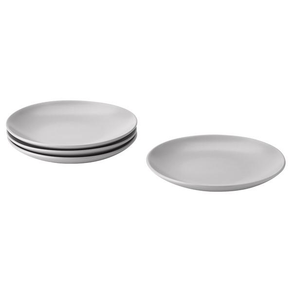 【IKEA/イケア/通販】FARGKLAR フェルグクラー サイドプレート, マット ライトグレー[...