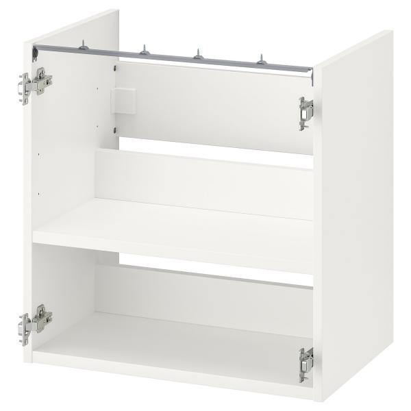[IKEA/イケア/通販]ENHET エーンヘート ベースキャビネット 洗面ボウル用 棚板付き, ホ...