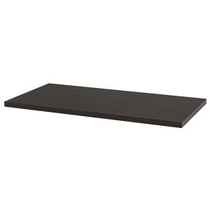 イケア（IKEA） 天板 ダークグレー/木目調 120×60cm big90596185