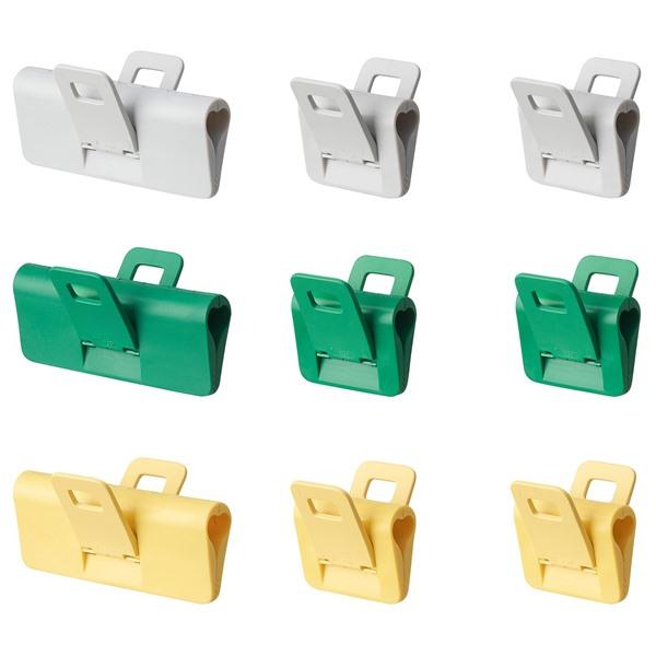 [IKEA/イケア/通販]ORINGABBORRE オーリンガッボレ袋止めクリップ 9個セット, マ...