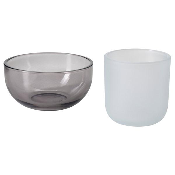[IKEA/イケア/通販]TALLTITA タルティータティーライトホルダー2個セット, グレー/フ...