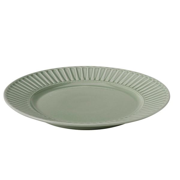 [IKEA/イケア/通販]STRIMMIG ストリミグプレート, せっ器 ペールグレーグリーン,27...