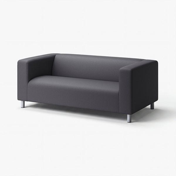 [IKEA/イケア/通販]KLIPPAN クリッパン2人掛けソファ, ヴィースレ グレー[LD](4...
