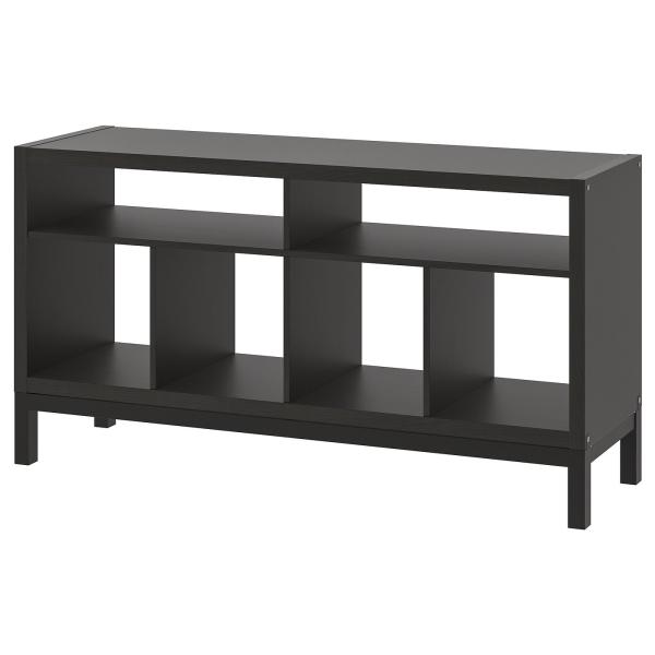 [IKEA/イケア/通販]KALLAX カラックス テレビ台 下部フレーム付き, ブラックブラウン,...