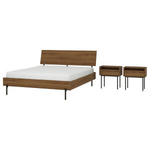 [IKEA/イケア/通販]RADMANSO ロードマンソーベッドルーム家具3点セット, ブラウン ウォールナット調,1……[6](49614446)
