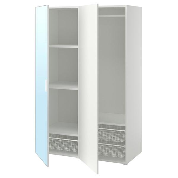 [IKEA/イケア/通販]PLATSA プラッツァワードローブ 扉2枚付, ホワイト STRAUME...