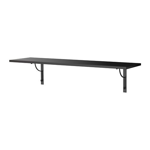 IKEA/イケア EKBY HEMNES/EKBY HALL ウォールシェルフ, ブラックブラウン,...