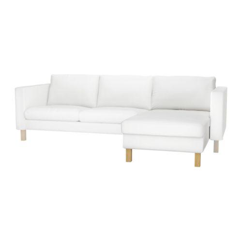 IKEA/イケア KARLSTAD 追加寝椅子用カバー, ブレキンゲ ホワイト