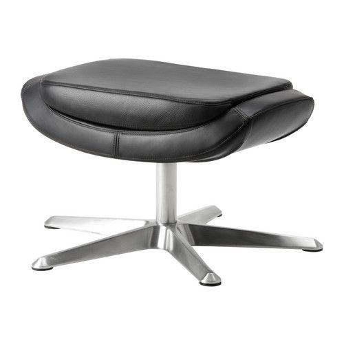 IKEA/イケア ARVIKA フットスツール, グラン ブラック