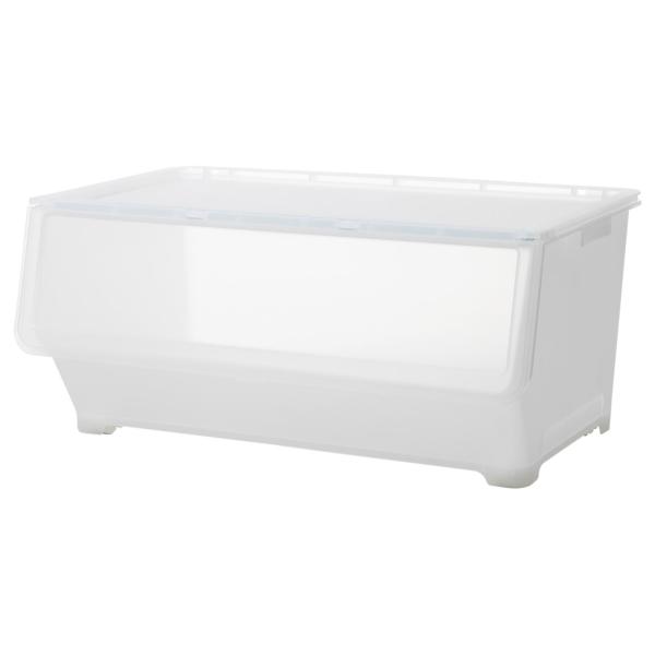 [IKEA/イケア/通販]FIRRA フィッラ ふた付きボックス, 透明, 67x42x31 cm[...