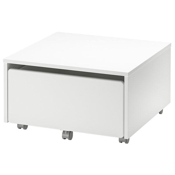 [IKEA/イケア/通販]SLAKT スレクト収納ボックス キャスター付き, ホワイト,62x62x...