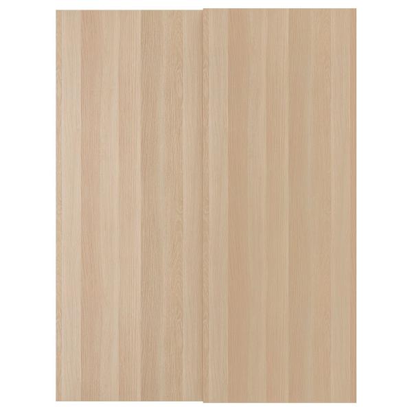 [IKEA/イケア/通販]HASVIK ハスヴィーク 引き戸 2枚組, ホワイトステインオーク調, ...