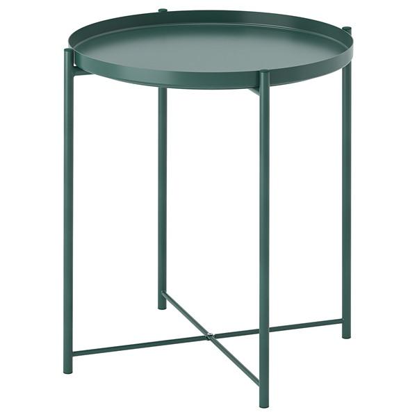 [IKEA/イケア/通販]GLADOM グラドムトレイテーブル, ダークグレーグリーン,45x53 ...