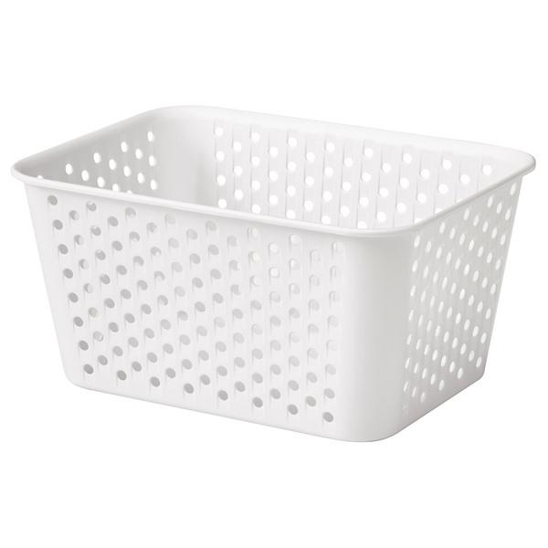 [IKEA/イケア/通販]PLOGSVANG プローグスヴェング収納バスケット, ホワイト,15x2...