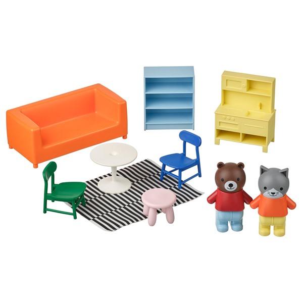 [IKEA/イケア/通販]HUSET フーセットミニチュア家具&amp;フィギュア, リビングルーム/キッチ...