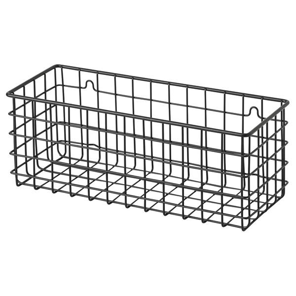 [IKEA/イケア/通販]BLECKSJON ブレックショーンウォールバスケット, ブラック,31x...