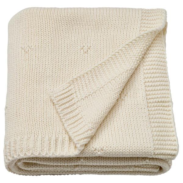 [IKEA/イケア/通販]LEN レーン毛布, ホワイト/ニット,70x90 cm[A](50625...