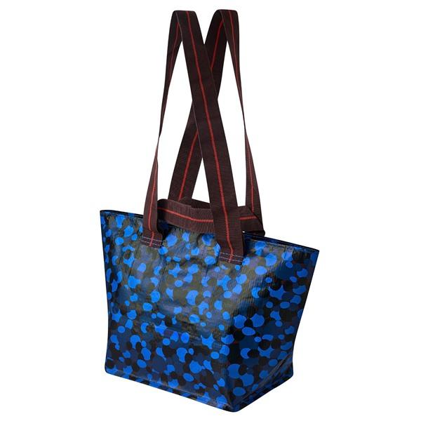 [IKEA/イケア/通販]SPJUTSO スプユートソキャリーバッグ, ブルー 模様入り,22x22...