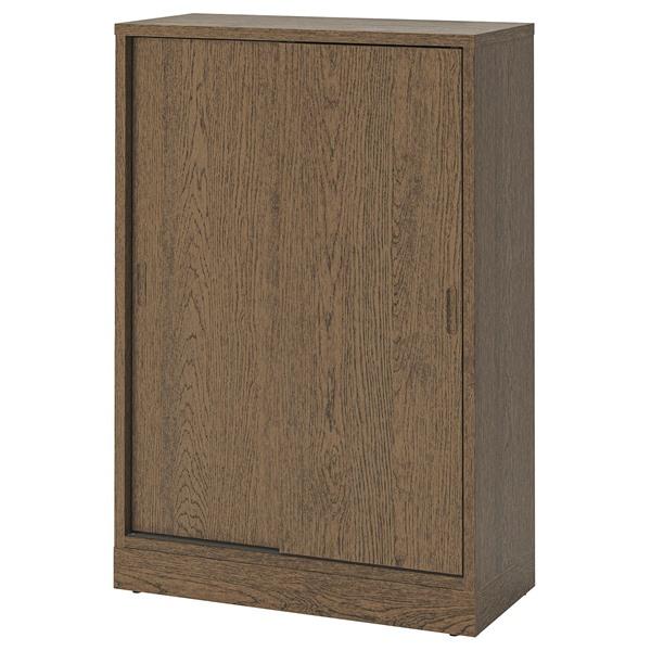 [IKEA/イケア/通販]TONSTAD トンスタードキャビネット 引き戸付, ブラウン ステインオ...