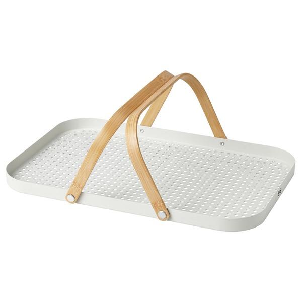 [IKEA/イケア/通販]GRONFISK グローンフィスクトレイ 持ち手付き, 竹/ホワイト,46...