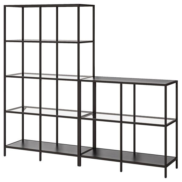 【IKEA/イケア/通販】VITTSJO ヴィットショー 収納コンビネーション, ブラックブラウン/...