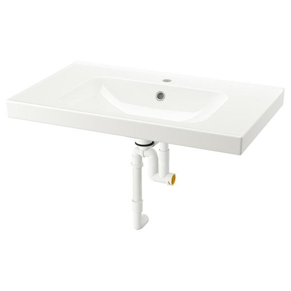 [IKEA/イケア/通販]ORRSJON オルショーン洗面ボウル 排水トラップ付き, ホワイト,82...