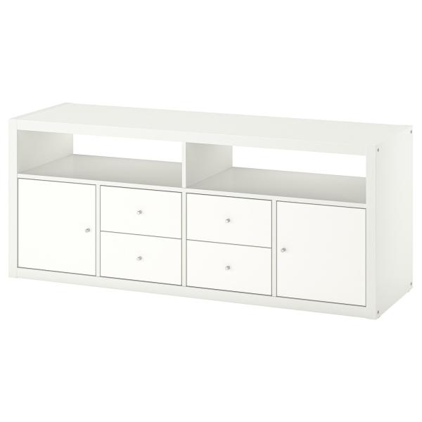 [IKEA/イケア/通販]KALLAX カラックス テレビボード, ホワイト, 147x39x60 ...