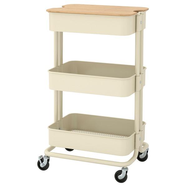 [IKEA/イケア/通販]RASKOG ロースコグ / NORRAVA ノルオーヴァワゴン ふた付き...