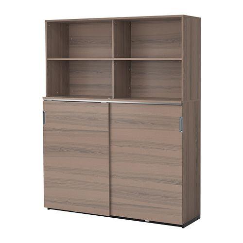 IKEA/イケア GALANT 収納コンビネーション 引き戸付, グレー