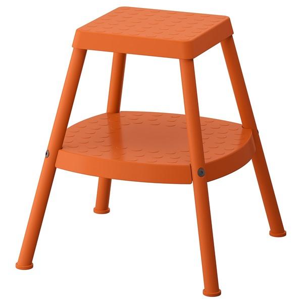 [IKEA/イケア/通販]HADDARP ハダルプステップスツール, 4面仕様 オレンジ[D](60...