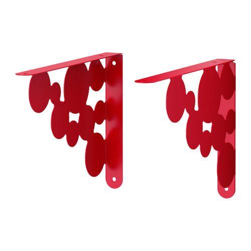 IKEA/イケア EKBY MANS ブラケット, レッド