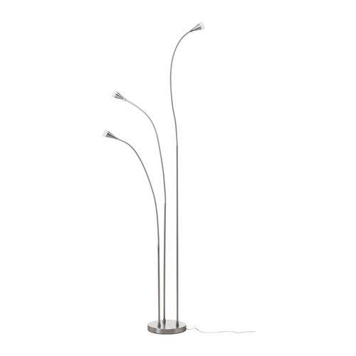 IKEA/イケア TIVED LEDフロアランプ, ニッケルメッキ