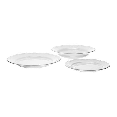 IKEA/イケア ARV 食器18点セット, ホワイト
