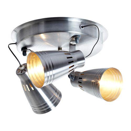 IKEA/イケア KRAMARE シーリングスポットライト 3スポット, アルミニウム