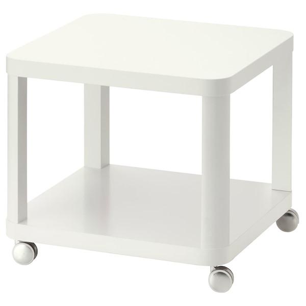 【IKEA/イケア/通販】TINGBY ティングビー ソファサイドテーブル キャスター付き, ホワイ...