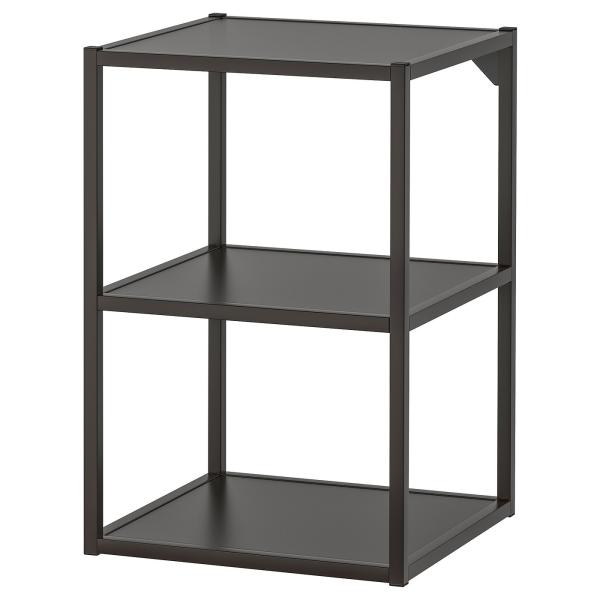 [IKEA/イケア/通販]ENHET エーンヘート ベースフレーム 棚板付き, チャコール, 40x...