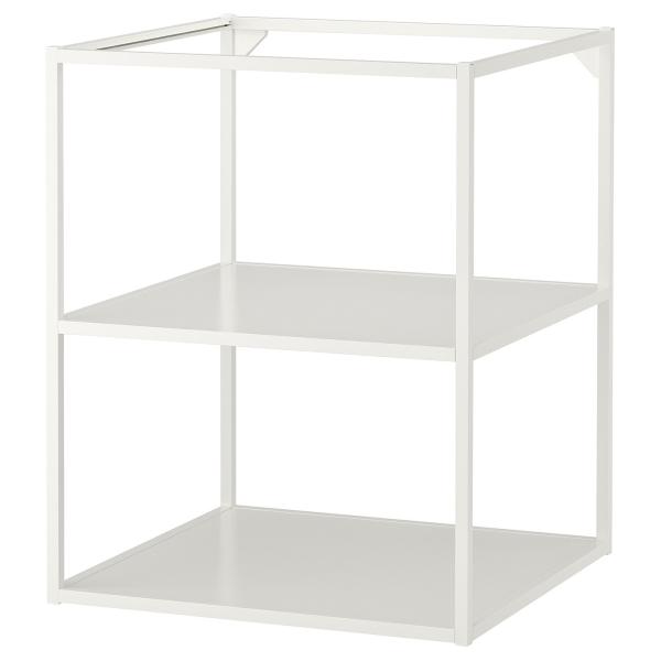 [IKEA/イケア/通販]ENHET エーンヘート ベースフレーム 棚板付き, ホワイト, 60x6...