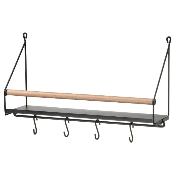 [IKEA/イケア/通販]AKERBRUK オーケルブルク ウォールオーガナイザー フック付き, 4...