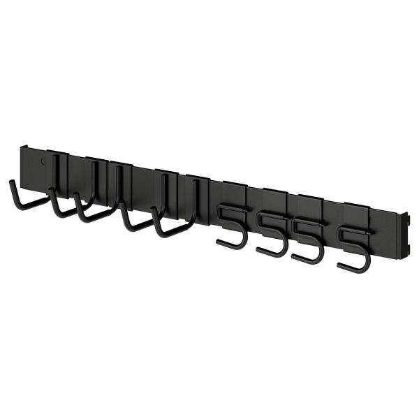 [IKEA/イケア/通販]BROR ブロール フック付きレール, ブラック[D](60570417)