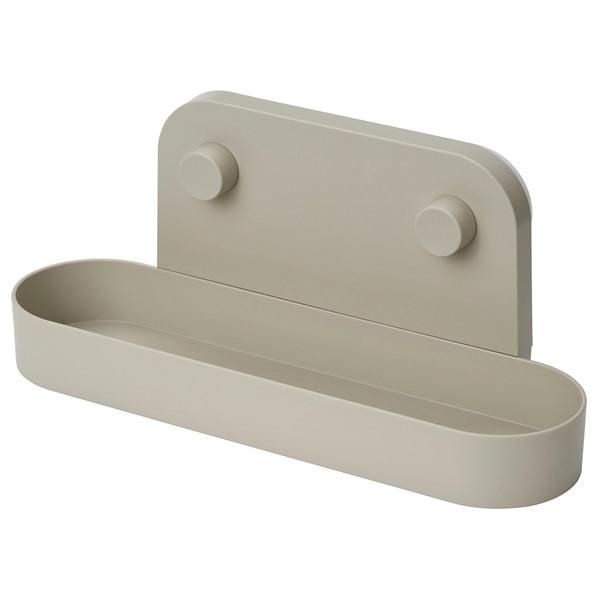 [IKEA/イケア/通販]OBONAS オボーネスウォールシェルフ 吸盤付き, グレーベージュ,28...