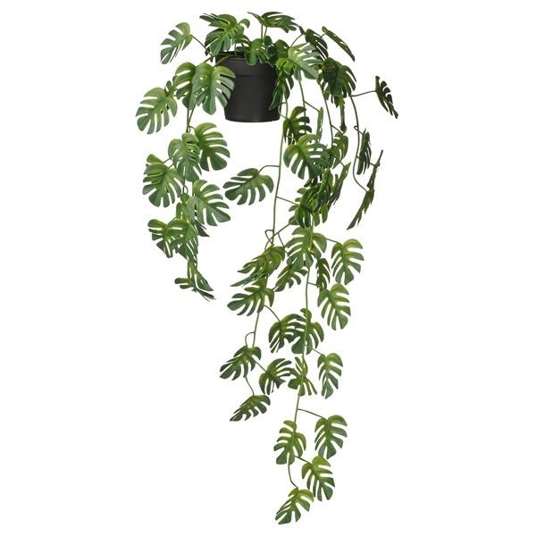[IKEA/イケア/通販]FEJKA フェイカ人工観葉植物, 室内/屋外用 つり下げ型/モンステラ,...